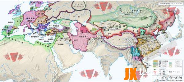 元朝疆域图：元朝地图最大时全图，元朝疆域变化图