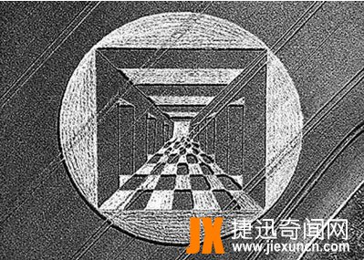 资料图：三维立体麦田怪圈