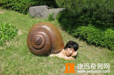 令人头皮发麻的的蜗牛人图片，密集恐惧症又犯了