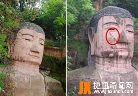 乐山大佛4次闭眼、睁眼的背后解密，据说大佛因为不因看见人间悲剧