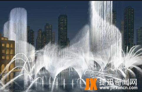 世界十大喷泉NO1、迪拜音乐喷泉