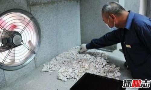 火葬场火化遗体过程