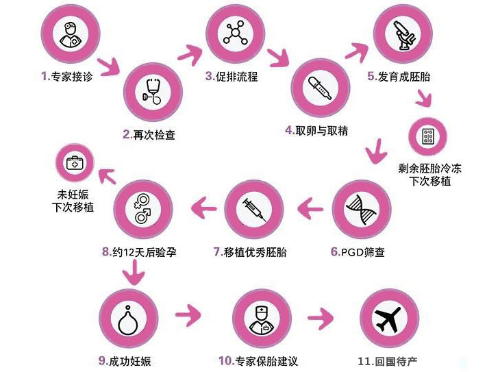 赴俄试管婴儿第二次行程安排
